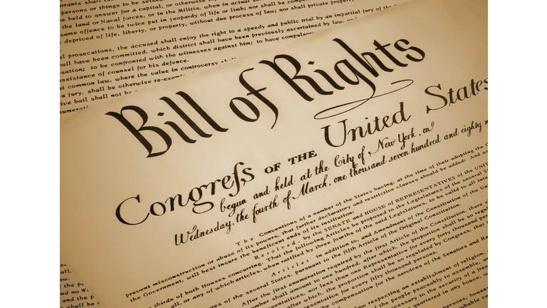 United States Bill of Rights Document Replica