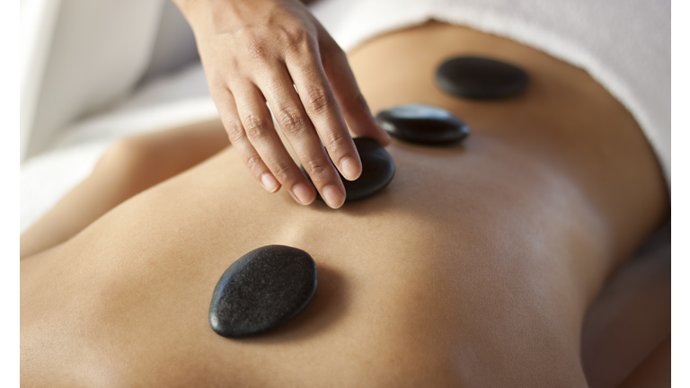 Hot stone massage therapy