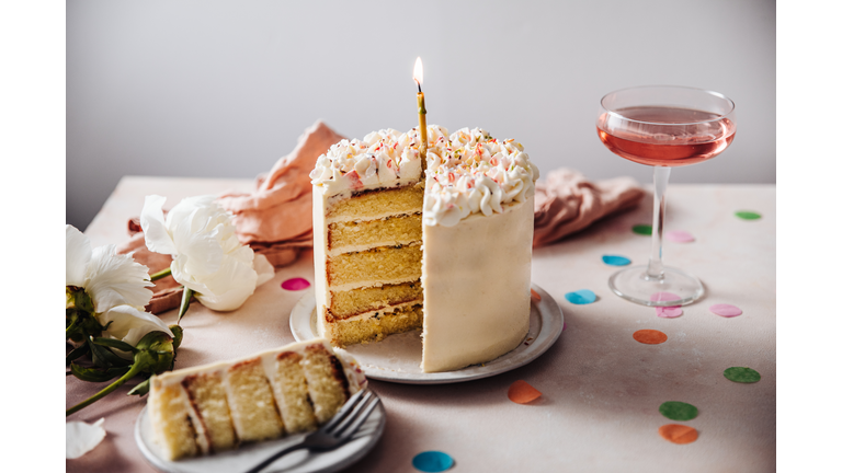 Passion fruit birthday cake