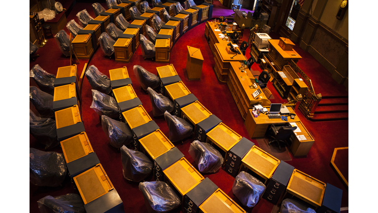 Senate Chamber at the Colorado State Capitol Building in Denver, Colorado, United States