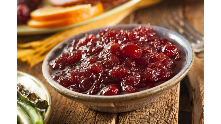 Red Homemade Cranberry Sauce