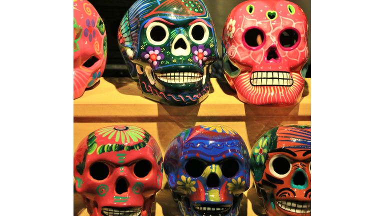 Mexican Day of the Dead shrine of remembrance (Dia de Muertos)