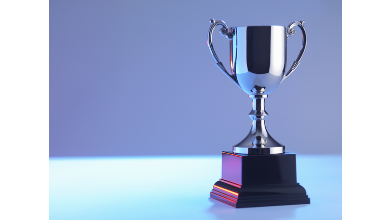 Trophy at award ceremony