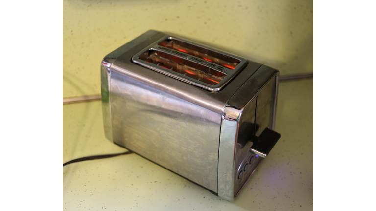 Kitchen toaster on a counter top