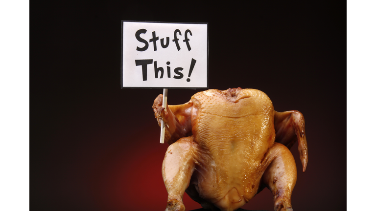 Thanksgiving Turkey with Sign