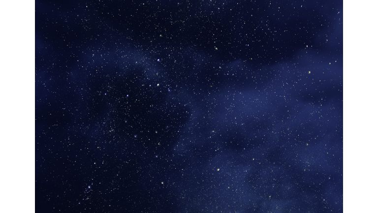 Night Sky with Stars and soft Milky Way Universe as Background or Texture