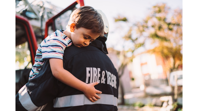 Firefighter rescue operation