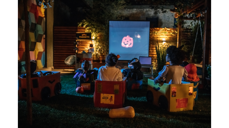 Backyard movie night