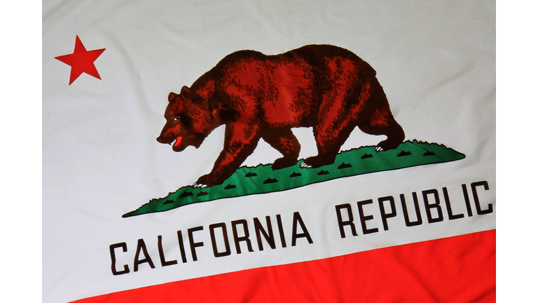 California state flag, partial view