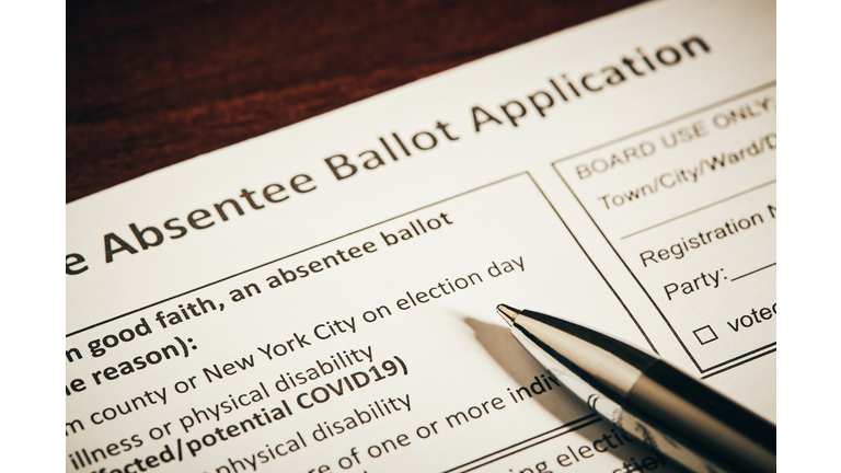 Pen on absentee ballot application