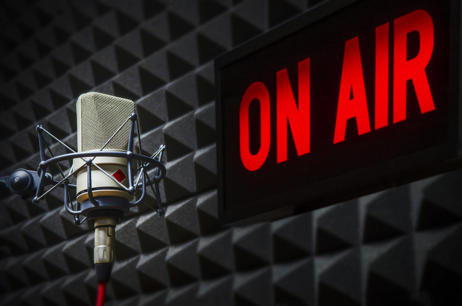 Professional Microphone and On air sign