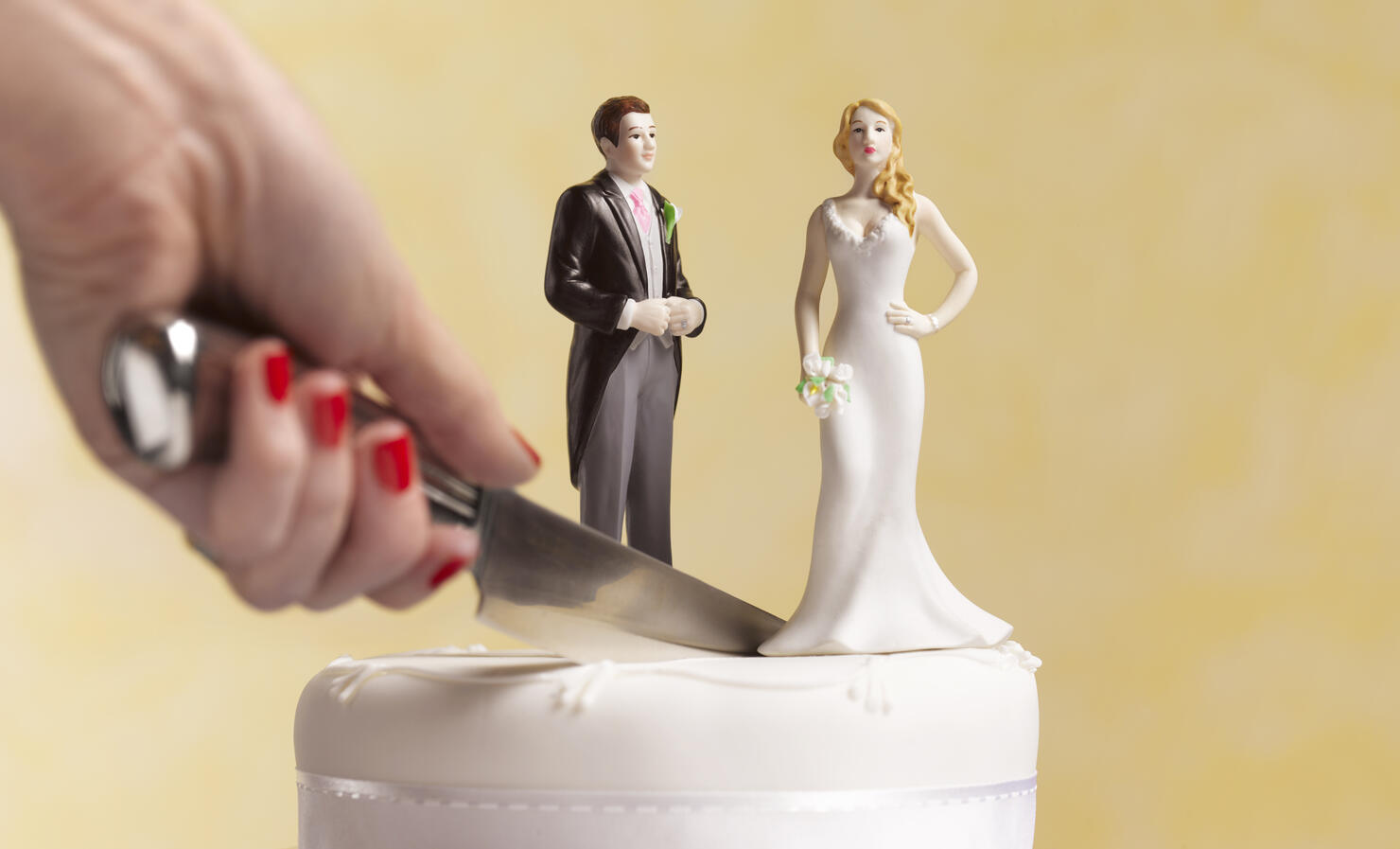 Divorce wedding cake