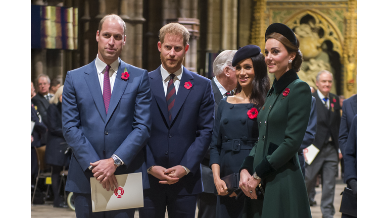 The Queen Attends A Service At Westminster Abbey Marking The Centenary Of WW1 Armistice