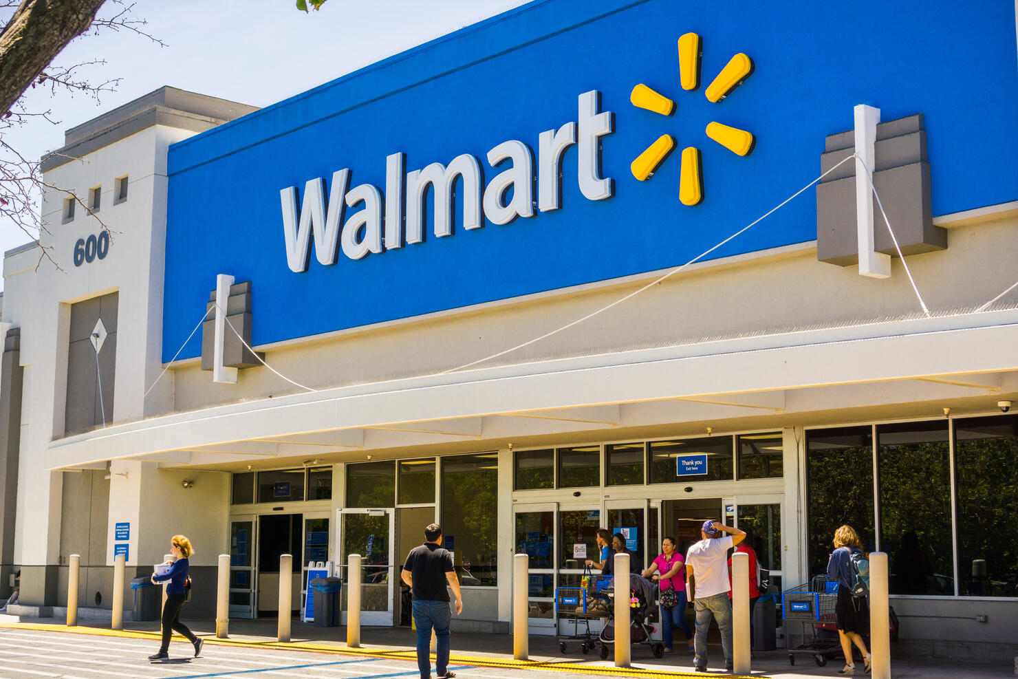 Walmart store entrance