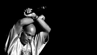 DMX supports his daughter on sling shot ride 