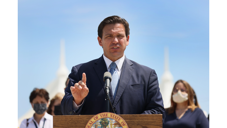 Florida Governor Ron DeSantis Holds News Conference In regards to Piney point