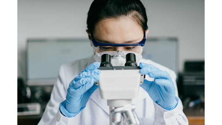 doctor working in hospital laboratory