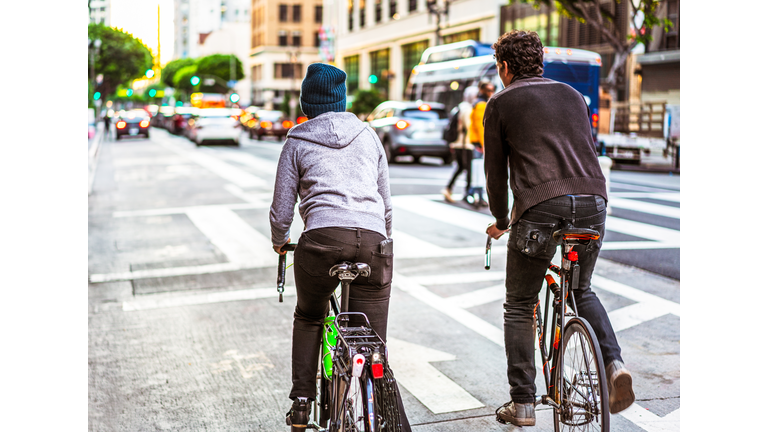 Cyclists in Los Angeles