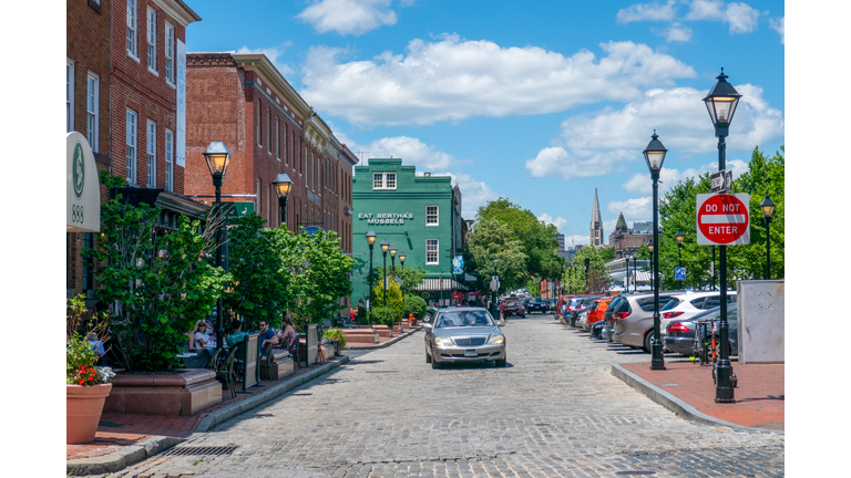 Street Scene in Fells Point in Baltimore