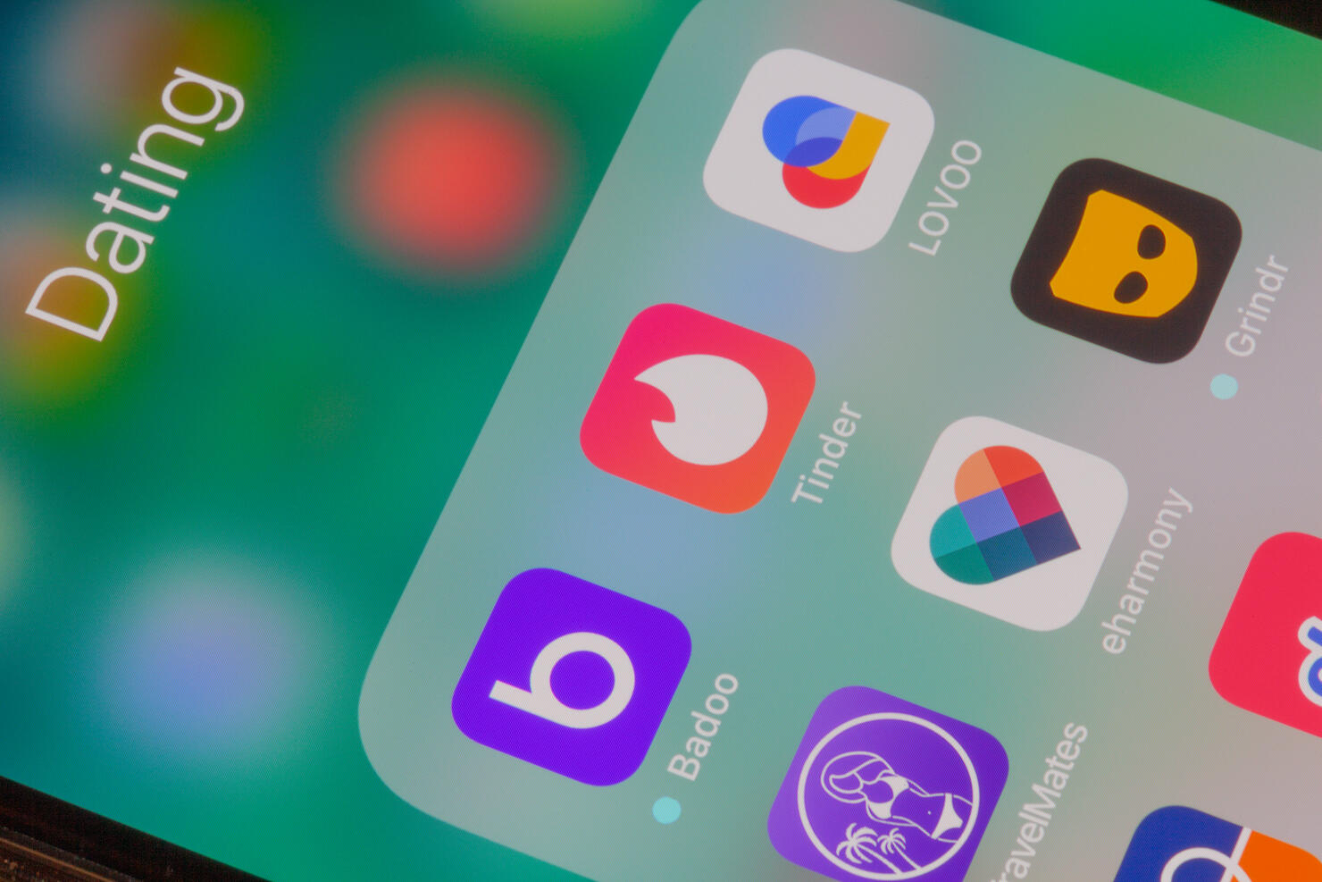 Iphone with app-logos