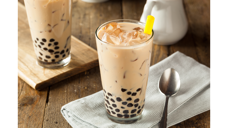 Homemade Milk Bubble Tea with Tapioca