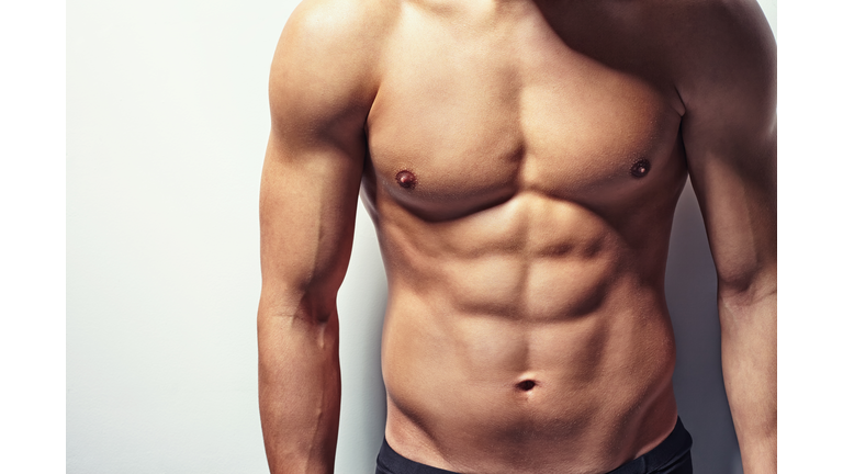 Muscular torso of young man