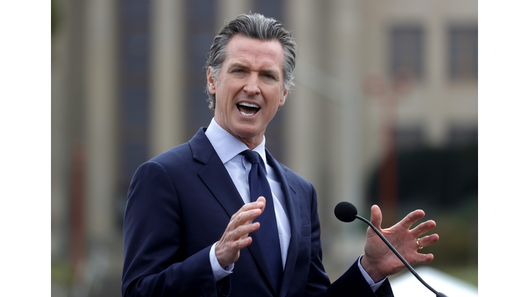 California Governor Gavin Newsom Holds Covid Briefing In San Francisco