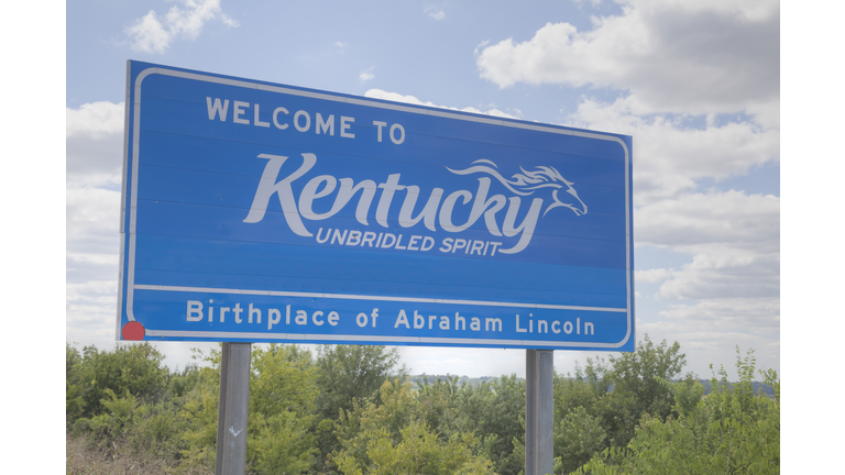 Welcome to Kentucky road sign