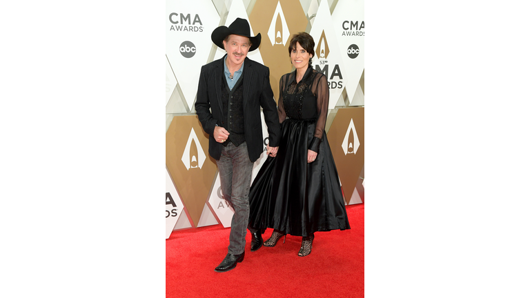 The 53rd Annual CMA Awards - Kix Brooks and his wife Barbara