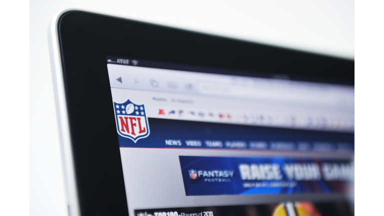 iPad Displaying the NFL Logo and Web Site