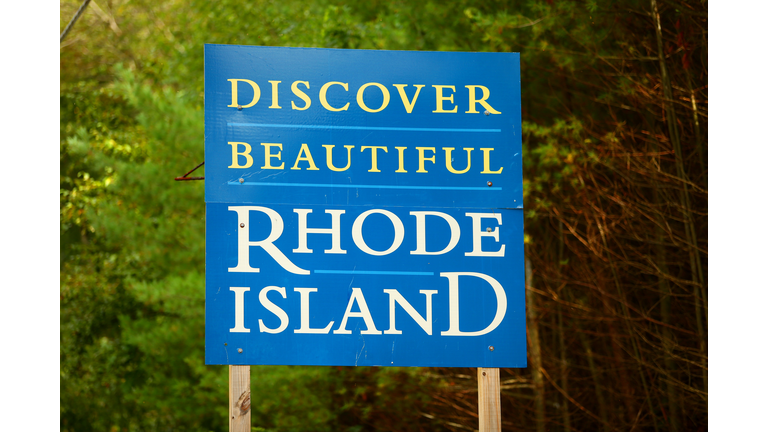 Welcome to Rhode Island sign