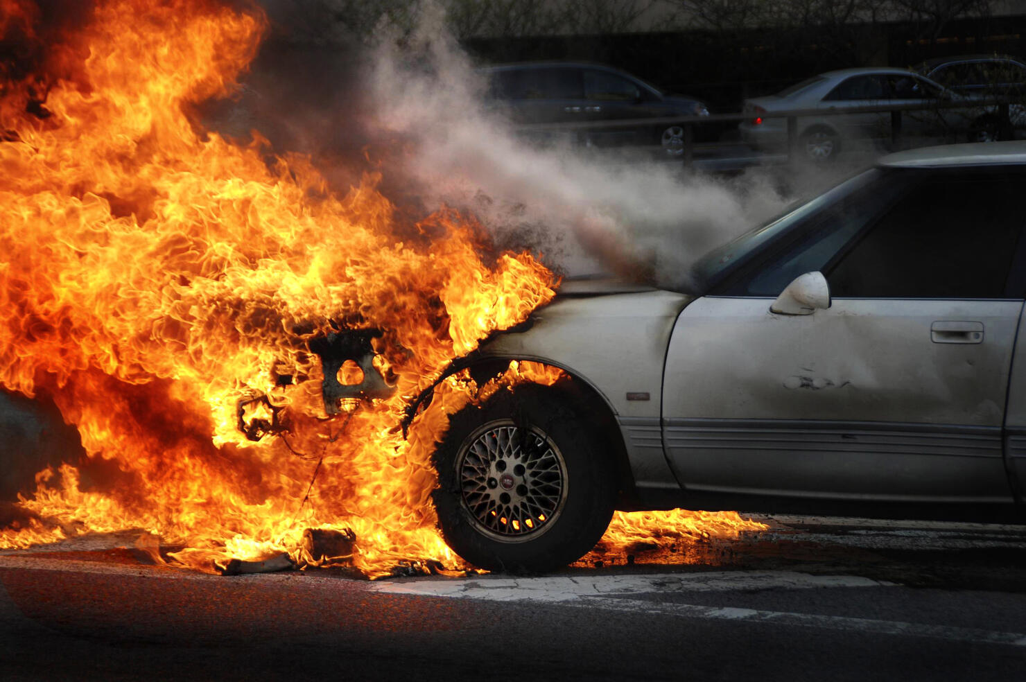 Burning Car 