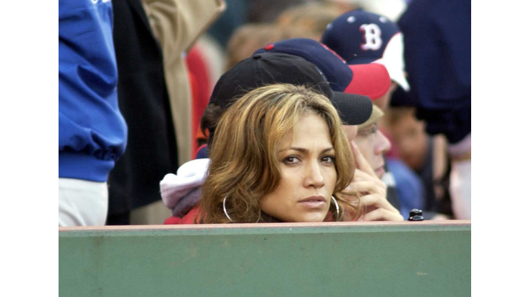 Actor Ben Affleck And Jennifer Lopez Attend Boston Red Sox Game