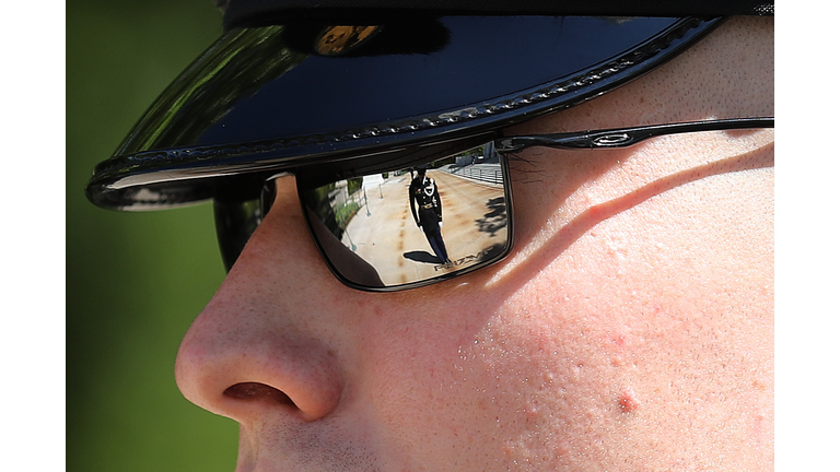 Changing Of The Guard Performed At Arlington Cemetery's Tomb Of The Unknown Soldier