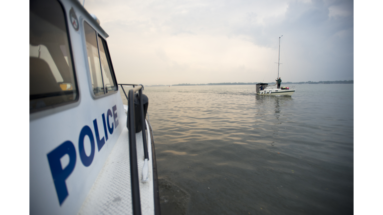 Police Boat - Stock Image