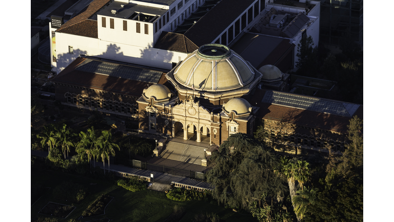 Los Angeles Aerial View Natural History Museum