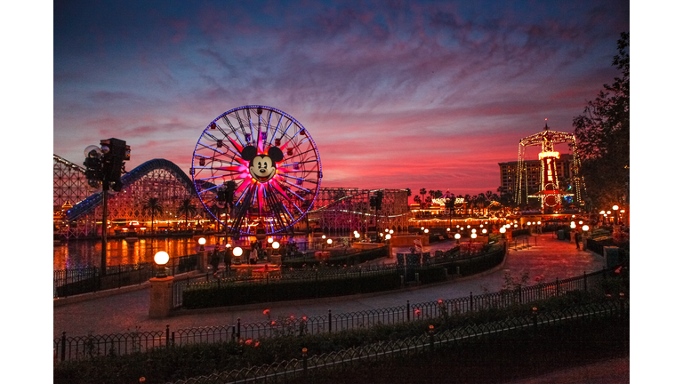 California Adventure at Sunset.