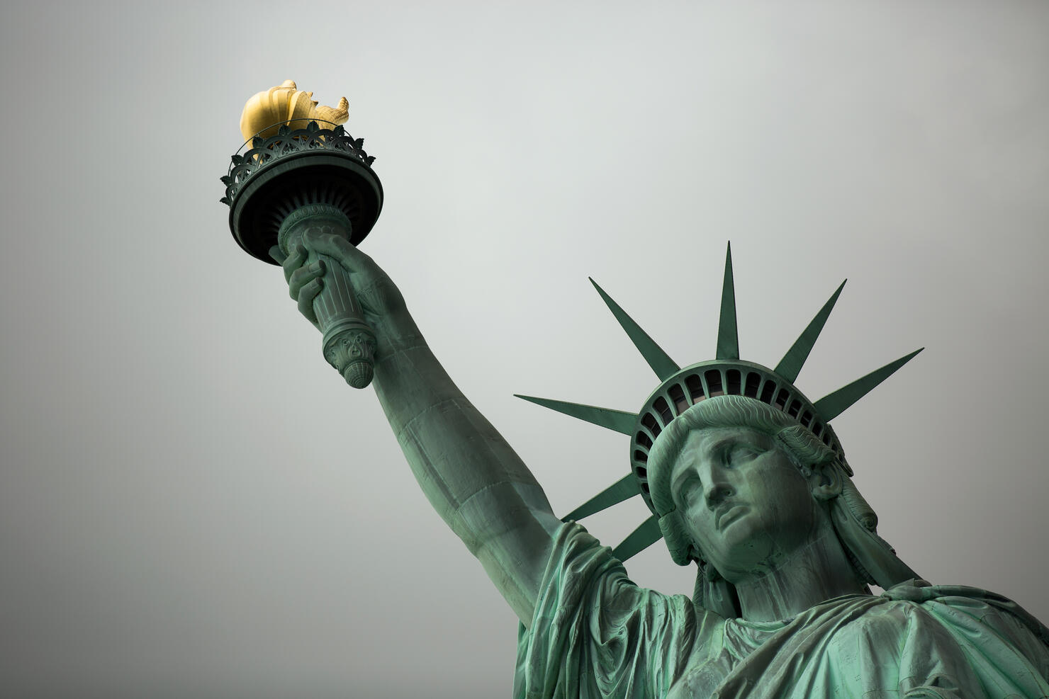 A view of the Statue of Liberty 