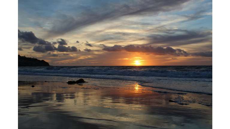 Sunset at Torrance Beach, Los Angeles County, California