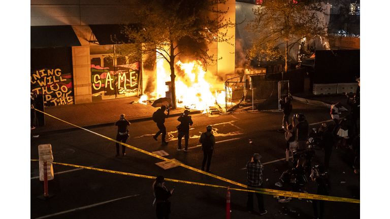 Protestors Gather At Portland, OR Park Where Police Shot And Killed Man