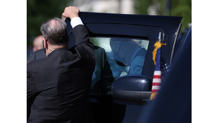 President Biden Departs White House For Trip To Michigan