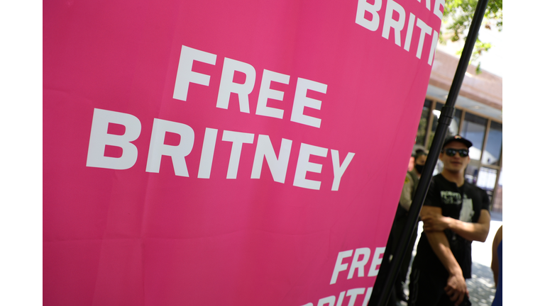 #FreeBritney Rally In Los Angeles During Conservatorship Hearing