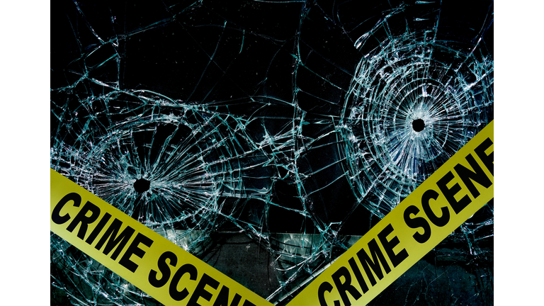 Bullet hole glass