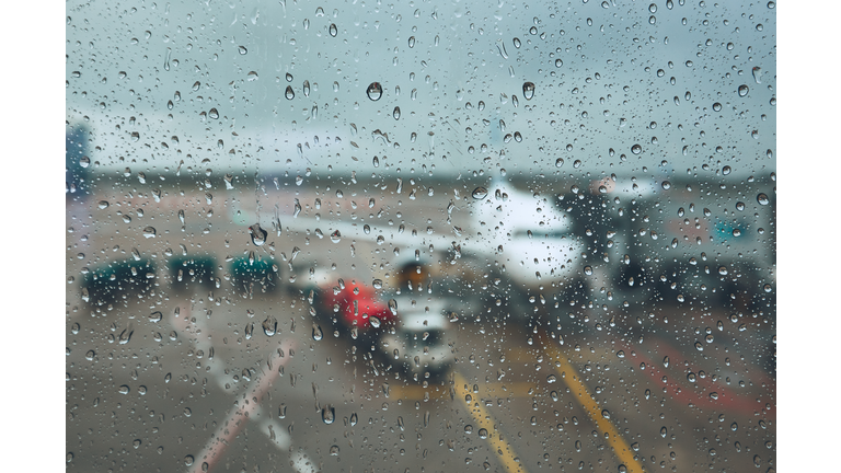 Storm at the airport