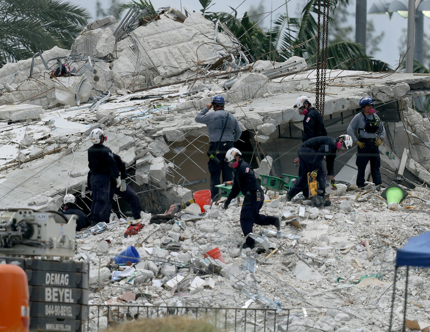 Over One Hundred Missing After Residential Building In Miami Area Partially Collapses