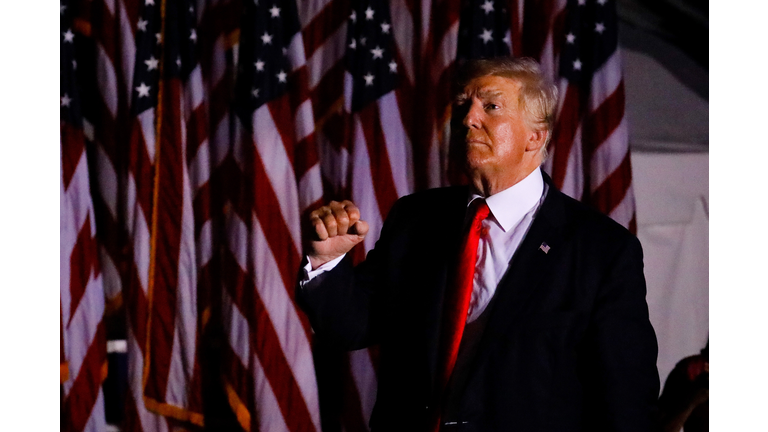 Former President Trump Rallies Supporters In Sarasota, Florida