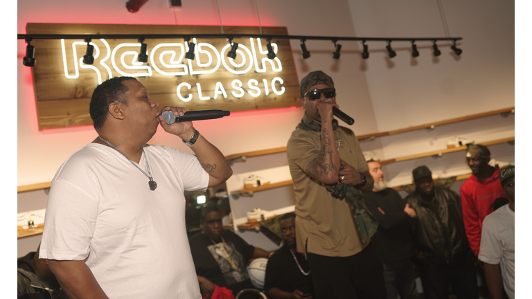 Juvenile and Mannie Fresh launch the New Reebok Workout Low Sneaker Politics x Humidity Skate Shop