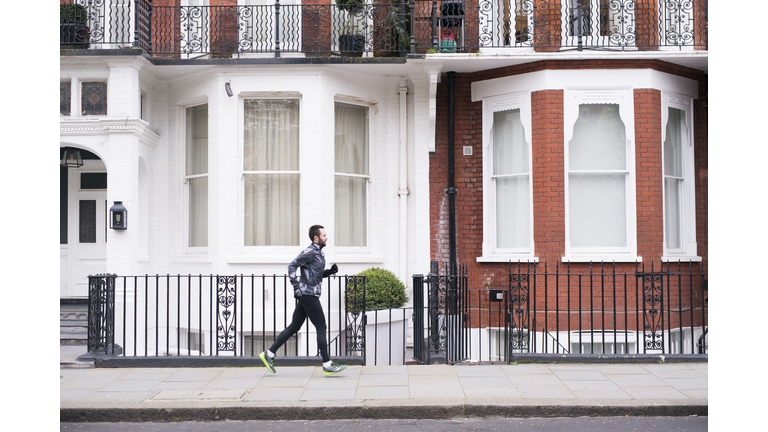 Jogger running