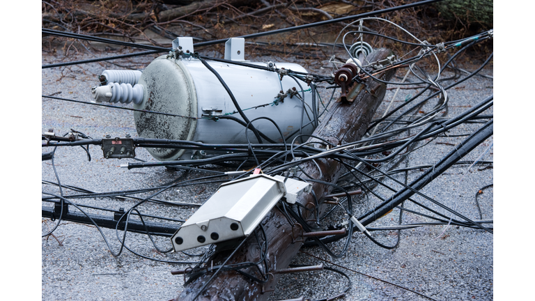 Electrical power outage due to heavy storm
