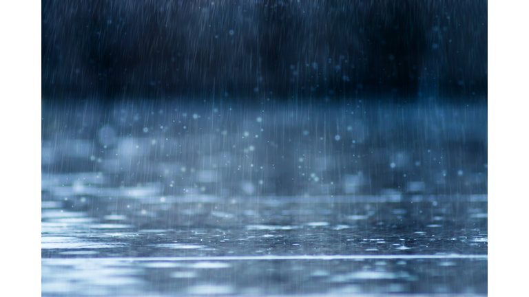 Rain fall on the ground